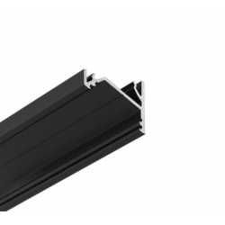 LED PROFILIS CORNER16.V2 AC-6/TY KAMPINIS, 2M, JUODAS