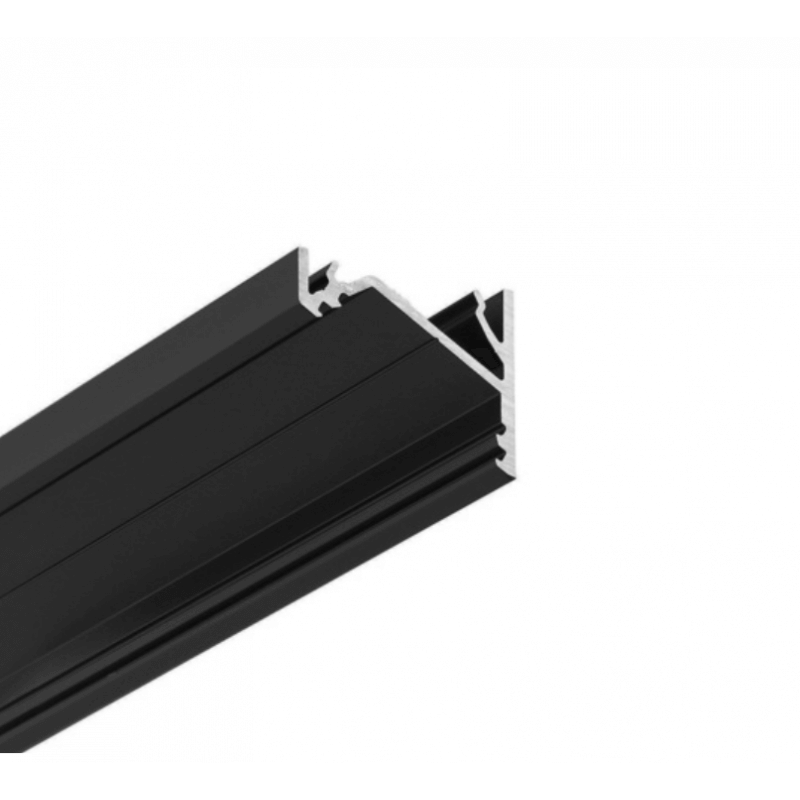 LED PROFILIS TOPMET CORNER16.V2 AC-6/TY KAMPINIS, 2M, JUODAS K9000221