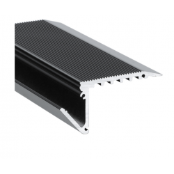 LAIPTŲ PAKOPŲ LED PROFILIS UP-BOLD12 K, 1M, JUODAS