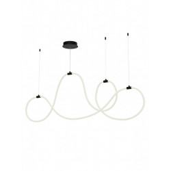 Pakabinamas LED šviestuvas HENK 54W juodas STEP DIM