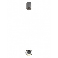 Pakabinamas LED šviestuvas AVES 12W juodas chromas