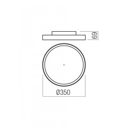 LUBINIS LED ŠVIESTUVAS DAMA D35 30W CCT BALTAS | AUKSO SPALVOS DALI kaina