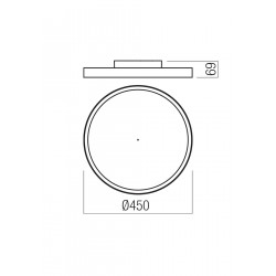 LUBINIS LED ŠVIESTUVAS DAMA D45 40W CCT BALTAS | AUKSO SPALVOS TRIAC kaina
