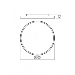 LUBINIS LED ŠVIESTUVAS DAMA D60 50W CCT BALTAS | AUKSO SPALVOS DALI kaina