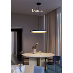 LUBINIS LED ŠVIESTUVAS DAMA D80 60W CCT BALTAS | AUKSO SPALVOS TRIAC skubiai