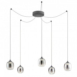 PAKABINAMAS LED ŠVIESTUVAS KHADI 5 26W DŪMINTO STIKLO