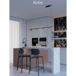 PAKABINAMAS LED ŠVIESTUVAS KOBE 25W RUSVAS | JUODAS kaina