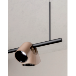 SIENINIS | LUBINIS LED ŠVIESTUVAS KOBE 20W RUSVAS | JUODAS internetu