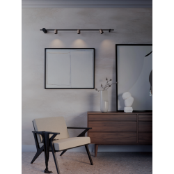 SIENINIS | LUBINIS LED ŠVIESTUVAS KOBE 20W RUSVAS | JUODAS kaina