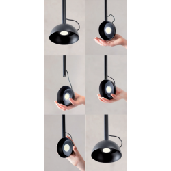 PAKABINAMAS LED ŠVIESTUVAS RAVEN 9W JUODAS pristatymas