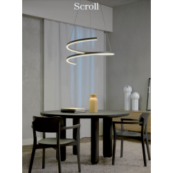 PAKABINAMAS LED ŠVIESTUVAS SCROLL D75 46W CCT BRONZOS SPALVOS kaina