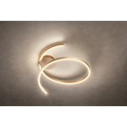 LUBINIS LED ŠVIESTUVAS SCROLL D60 38W CCT JUODAS kaina