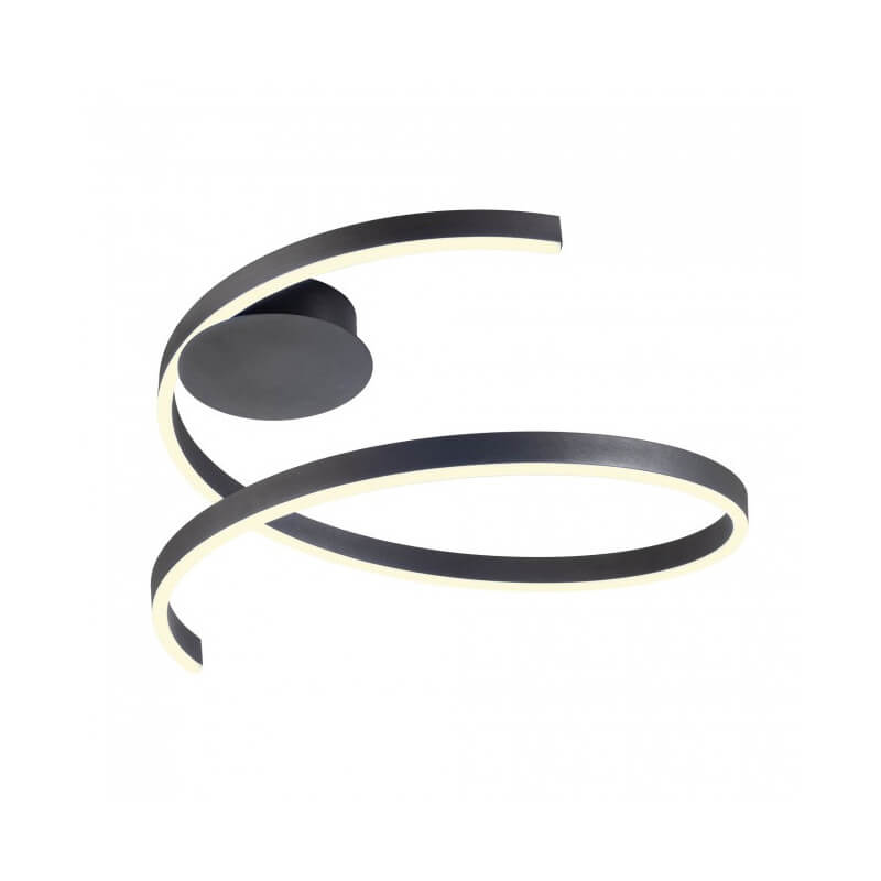 LUBINIS LED ŠVIESTUVAS REDO SCROLL D60 38W CCT JUODAS 01-4012