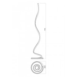 PASTATOMAS LED ŠVIESTUVAS SCROLL 30W CCT JUODAS internetu
