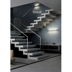 SIENINIS LED ŠVIESTUVAS SEED 15W JUODAS pigiau