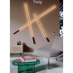 SIENINIS LED ŠVIESTUVAS TWIG 27W H200 JUODAS kaina