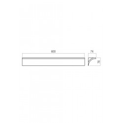 SIENINIS LED ŠVIESTUVAS VELAS L60 20W RUSVAS skubiai