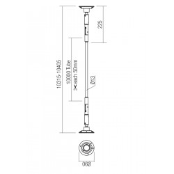 PAKABINAMAS LED ŠVIESTUVAS FREEDOM 360 90W 10M BALTAS kaina