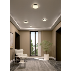 LUBINIS | SIENINIS LED ŠVIESTUVAS FRISBI D15 8W JUODAS pigiau