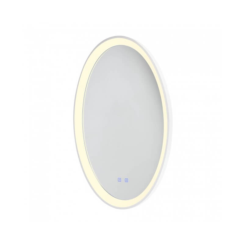 VEIDRODIS SU LED APŠVIETIMU REDO VANITY OVAL 36W BALTAS 01-3821