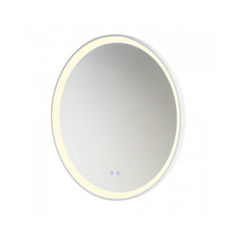 VEIDRODIS SU LED APŠVIETIMU REDO VANITY ROUND 48W BALTAS 01-3824