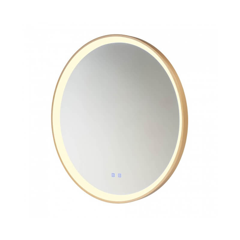 VEIDRODIS SU LED APŠVIETIMU REDO VANITY ROUND 48W AUKSO SPALVOS 01-3825