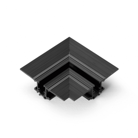 Priglaistoma magnetinio profilio DEVA recessed easy kampinė jungtis juodas