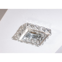 Įleidžiamas šviestuvas ESTER Square 1 chromo spalvos kaina