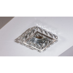 Įleidžiamas šviestuvas ESTER Square 1 chromo spalvos pigiau