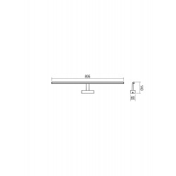 SIENINIS LED ŠVIESTUVAS NEPTUNE 18W 4000K L89,5 BALTAS kaina
