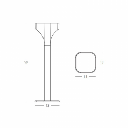 PASTATOMAS LED ŠVIESTUVAS E356 11W H50 tamsiai pilkas