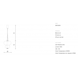 PAKABINAMAS LED ŠVIESTUVAS NUBE 20W GINTARO SPALVOS pristatymas
