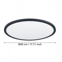LUBINIS LED ŠVIESTUVAS SARSINA-Z D45 33,5W CCT JUODAS pristatymas