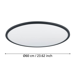 LUBINIS LED ŠVIESTUVAS SARSINA-Z D60 41W CCT JUODAS atsiliepimai