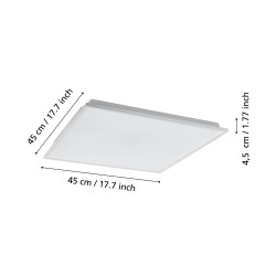 LUBINIS LED ŠVIESTUVAS HERRORA-Z L45 22W CCT BALTAS skubiai