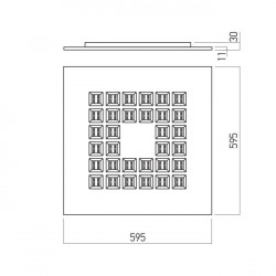 ĮLEIDŽIAMA LED PANELĖ XCOMB 40W BALTA pigiau