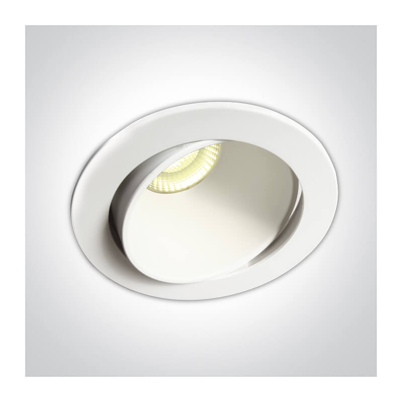 ĮLEIDŽIAMAS LED ŠVIESTUVAS ONE LIGHT 11106PK/W/W 8W IP54 BALTAS 11106PK/W/W