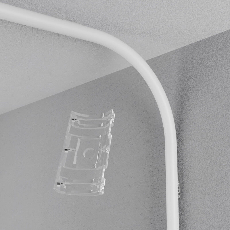 TVIRTINIMO KOMPLEKTAS ARELUX XLOOP LED JUOSTOMS D25 SKAIDRUS LP25IF