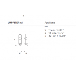 SIENINIS LED ŠVIESTUVAS LUPPITER D33 8W JUODAS | ALEBASTRAS internetu