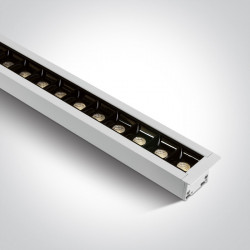 ĮLEIDŽIAMAS LED ŠVIESTUVAS LINEAR L129,5 40W CCT | REGULIUOJAMAS BALTAS