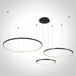 PAKABINAMAS LED ŠVIESTUVAS 63150B/B/W D80 | 60 | 40 65W JUODAS