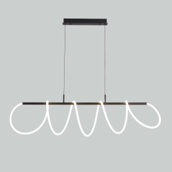 PAKABINAMAS LED ŠVIESTUVAS ZIGZAG L137 75W JUODAS