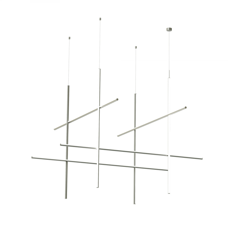 PAKABINAMAS LED ŠVIESTUVAS FLOS COORDINATES MODULE SUSPENSION CLIII 180W PILKAS F1889033