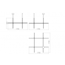 PAKABINAMAS LED ŠVIESTUVAS COORDINATES SUSPENSION 4 CLIII 147W AUKSO SPALVOS pristatymas