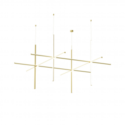 PAKABINAMAS LED ŠVIESTUVAS COORDINATES SUSPENSION 4 CLIII 147W AUKSO SPALVOS