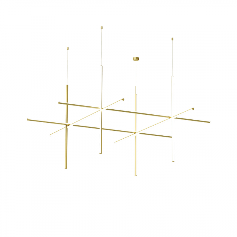 PAKABINAMAS LED ŠVIESTUVAS FLOS COORDINATES SUSPENSION 4 CLIII 147W AUKSO SPALVOS F1848044