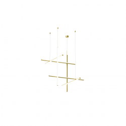 PAKABINAMAS LED ŠVIESTUVAS COORDINATES SUSPENSION 3 CLIII 64W AUKSO SPALVOS