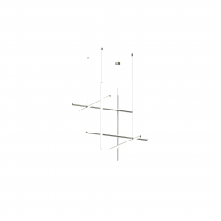 PAKABINAMAS LED ŠVIESTUVAS COORDINATES SUSPENSION 3 CLIII 64W PILKAS