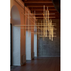 PAKABINAMAS LED ŠVIESTUVAS COORDINATES SUSPENSION 3 671W AUKSO SPALVOS kaina