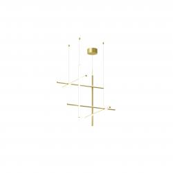 PAKABINAMAS LED ŠVIESTUVAS COORDINATES SUSPENSION 3 671W AUKSO SPALVOS